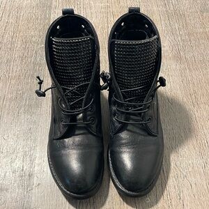 Sheridan Mia Spark Leather Studded Lace-Up Boots women's size 36EU / 5.5US